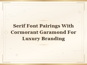 Best Serif Font Pairings with Cormorant Garamond for Luxury Branding